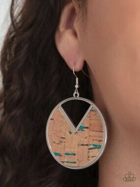 Paparazzi Jewelry Accessories - Nod to Nature - Blue Earrings - Vintage